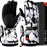 Seazy - Heated Gloves - Black/Grey/White