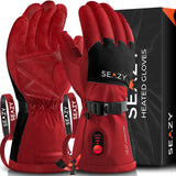 Seazy - Heated Gloves - Red/Black