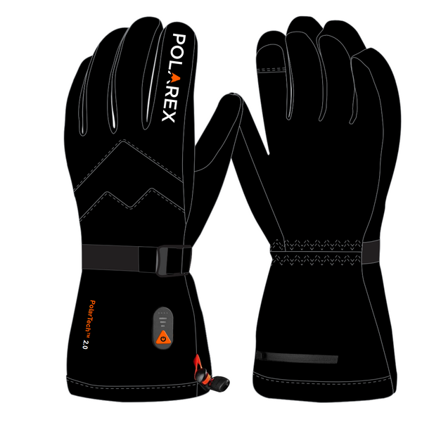 Polarex - Heated Gloves - Glacier Black