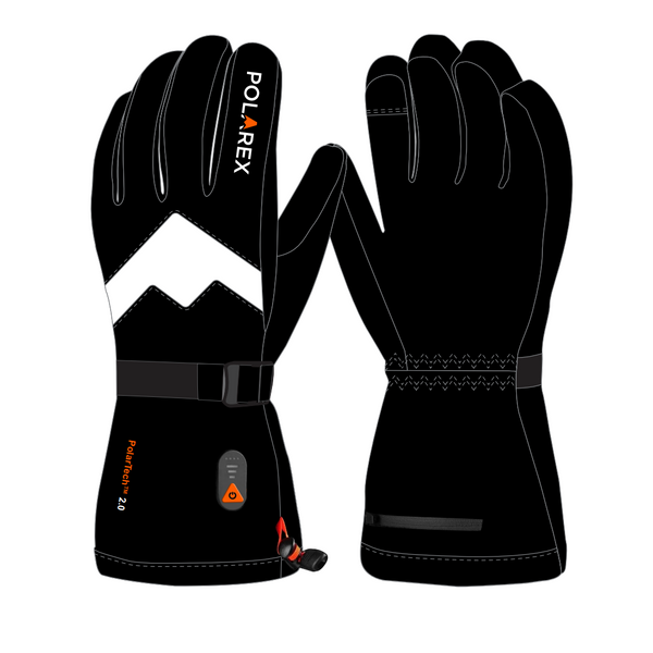 Polarex - Heated Gloves - Black/White