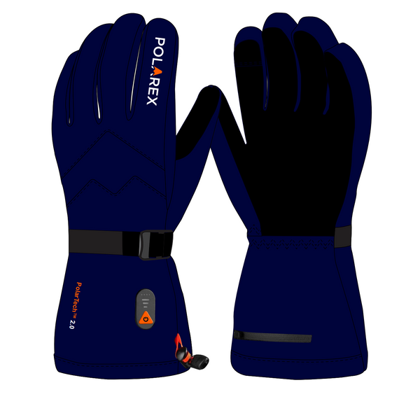 Polarex - Heated Gloves - Navy Blue