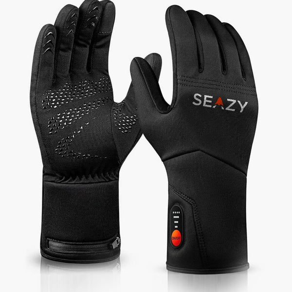 Seazy - Thin Heated Gloves - Black