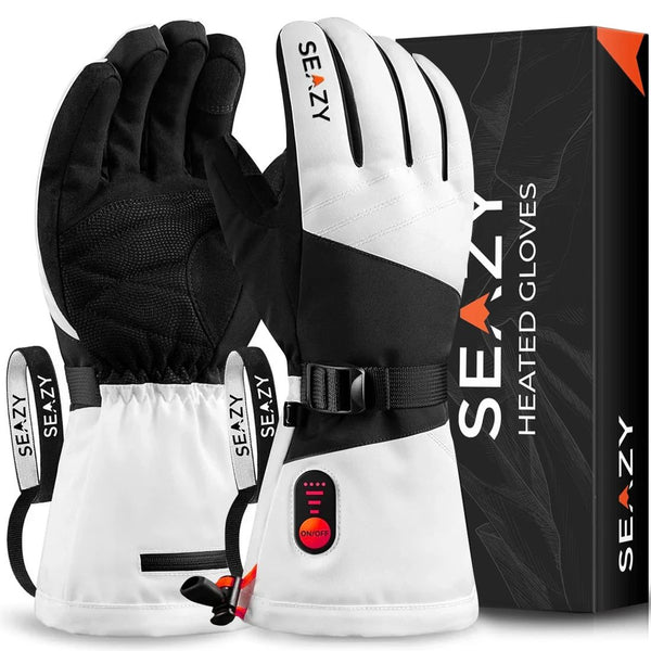 Seazy - Heated Gloves - White/Black